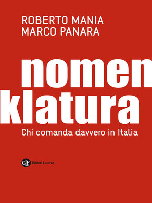 cover image of Nomenklatura